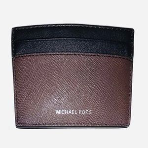 Michael Kors Andy Leather Card Case